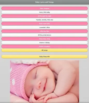 Baby Lyrics android App screenshot 1