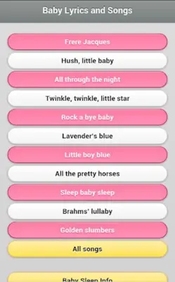 Baby Lyrics android App screenshot 6